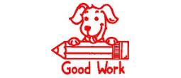 TCI Classmate Good Work Dog Red
