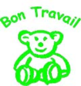 TCI Classmate Bon Travail Bear Green