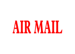 TCI S-Stamp Air Mail (Red)