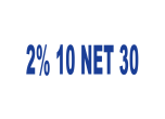TCI S-Stamp 2% 10 Net 30 (Blue)